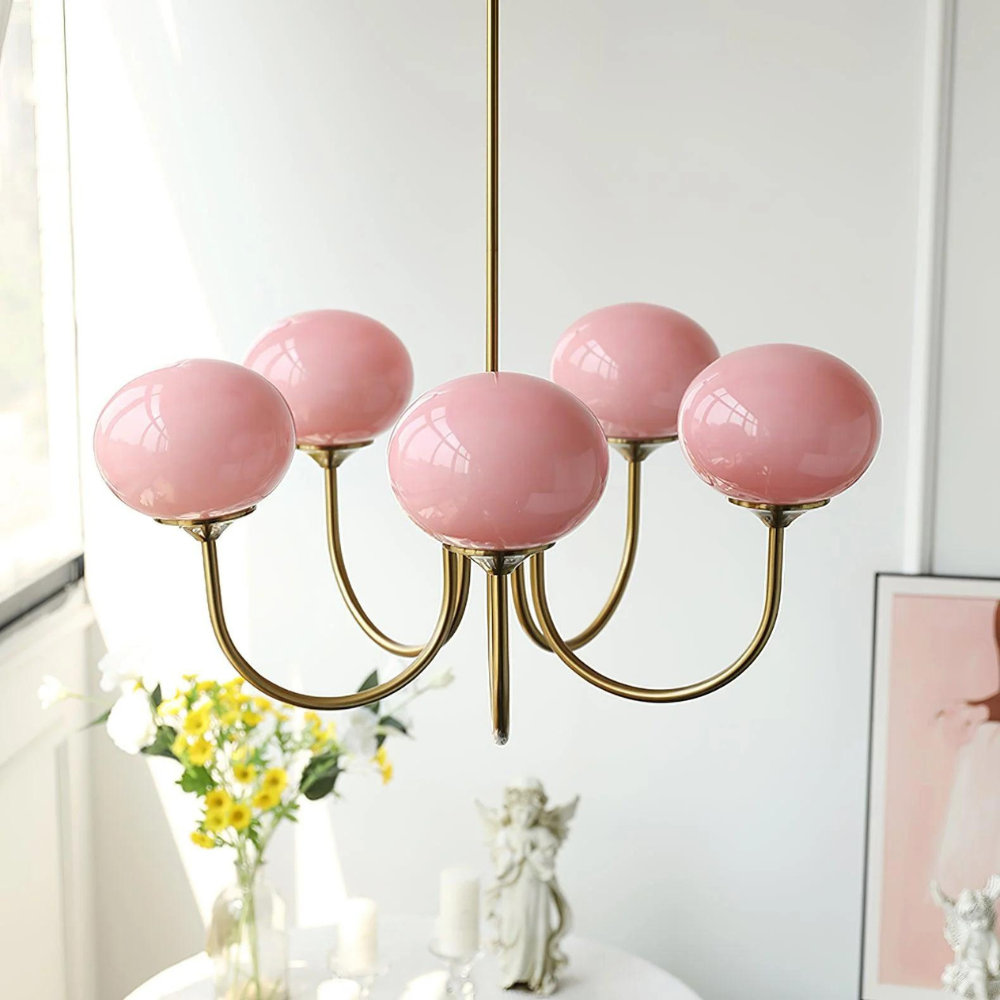 Modern chandelier marshmallow design