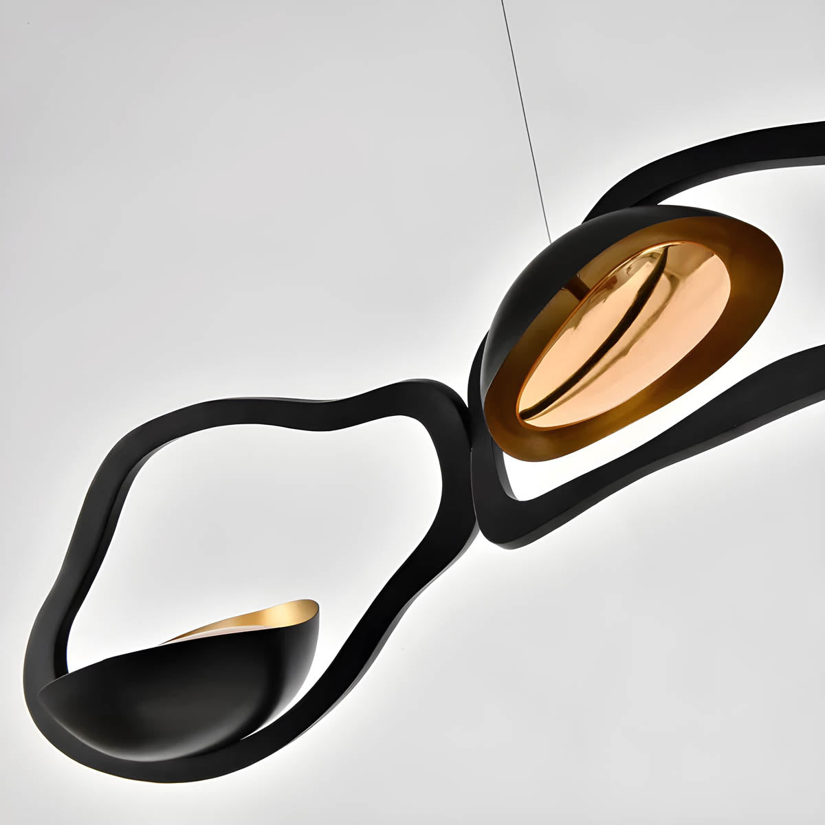 Modern alloy linear pendant light