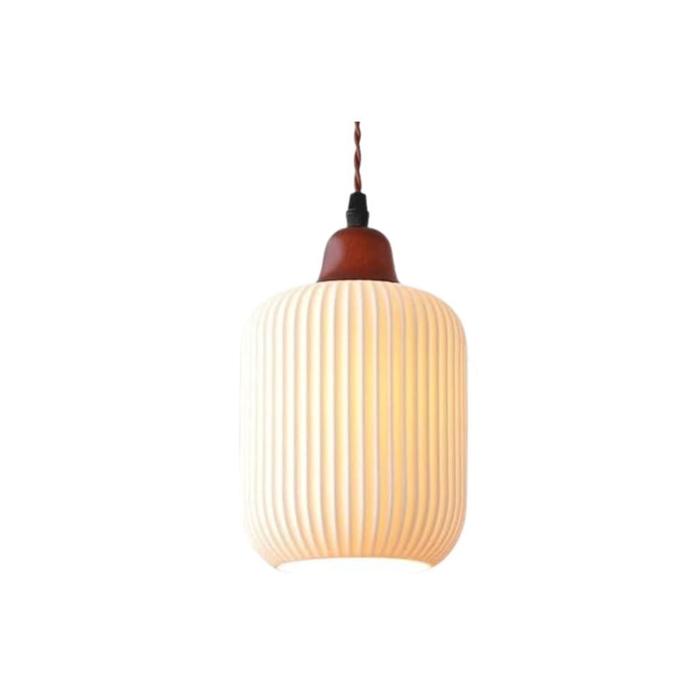 Ceramic Adjustable-Height Ceiling Lamp with Warm Glow