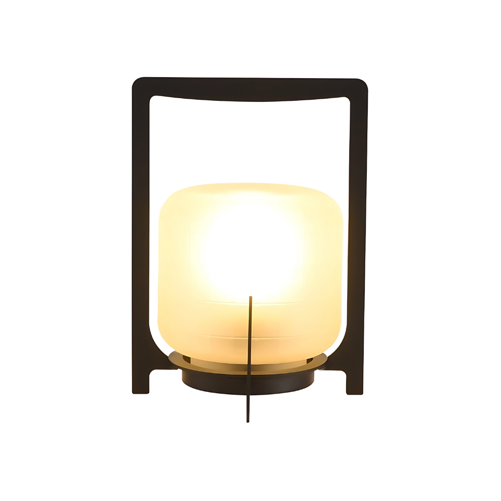 Solar-Powered Outdoor Lamp with Warm Light