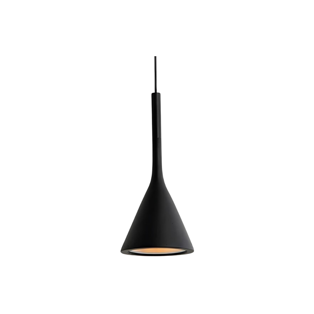 Scandinavian pendant light funnel design