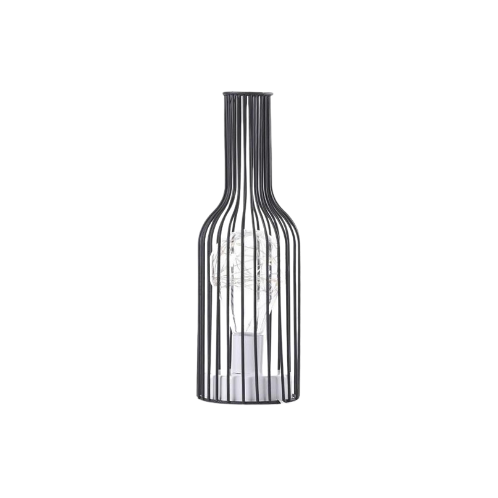 Wireless rechargeable table lamp glass & metal