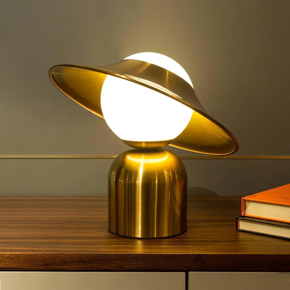 Retro Metal Table Lamp with Adjustable Brightness