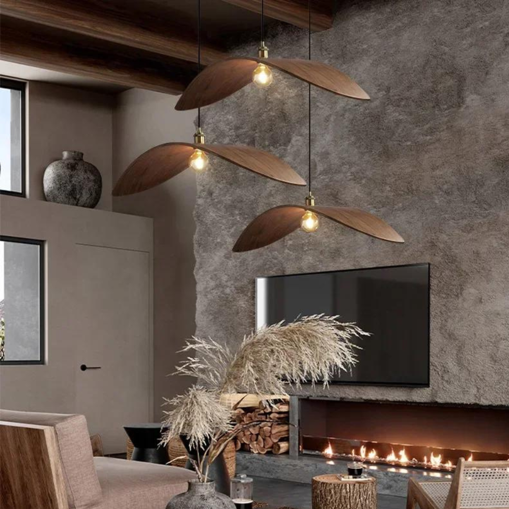 Vintage Wooden Pendant Light