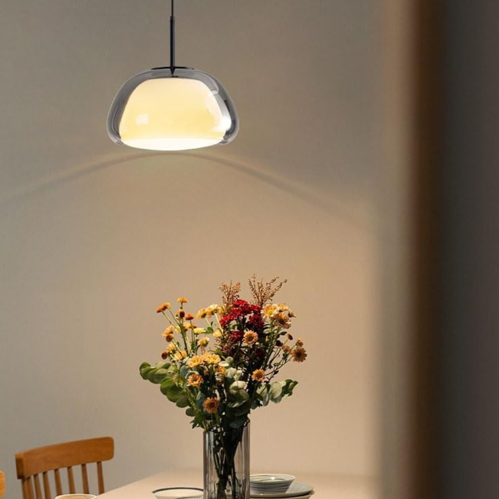 Modern Glass Dome Pendant Light