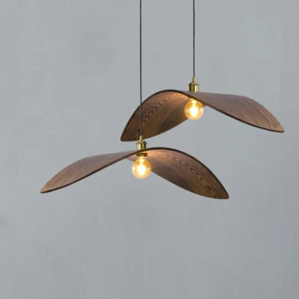 Vintage Wooden Pendant Light