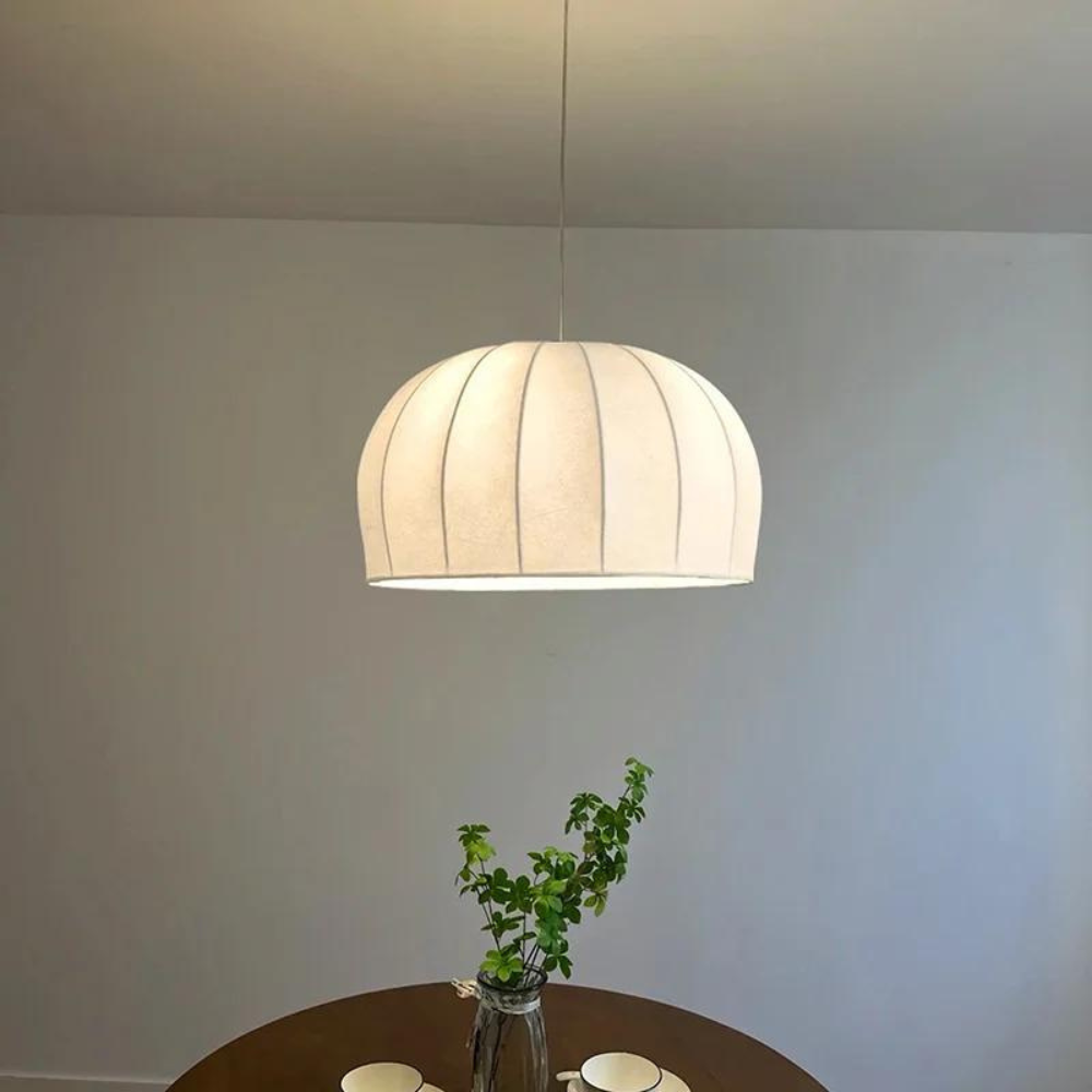 Handcrafted Wooden Pendant Light – Modern Natural Ceiling Lamp