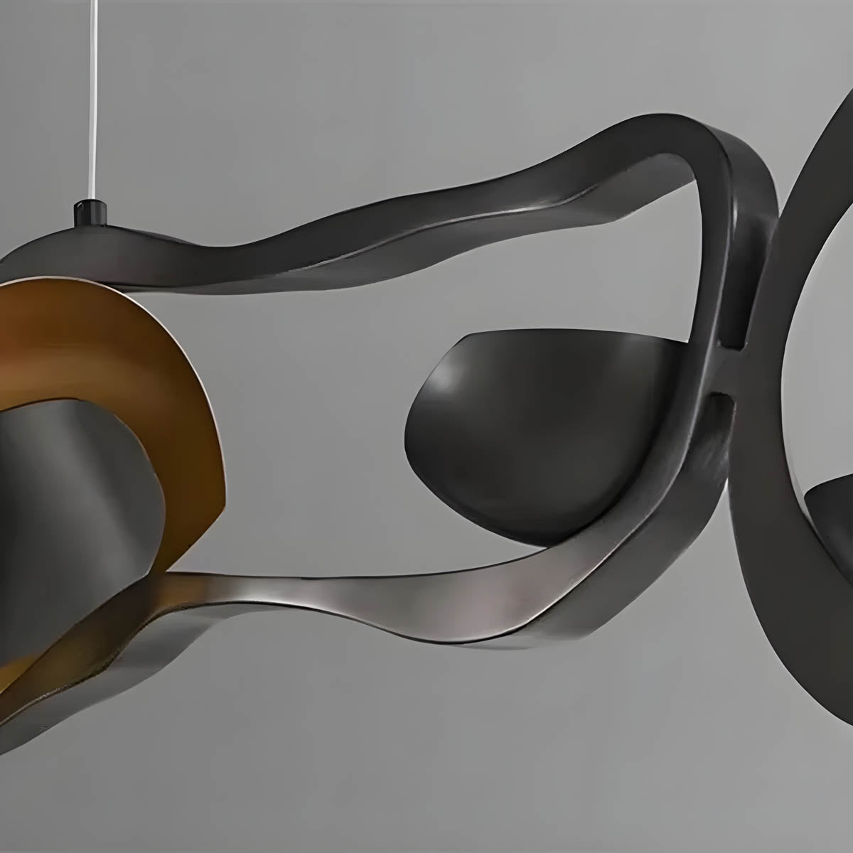 Modern alloy linear pendant light