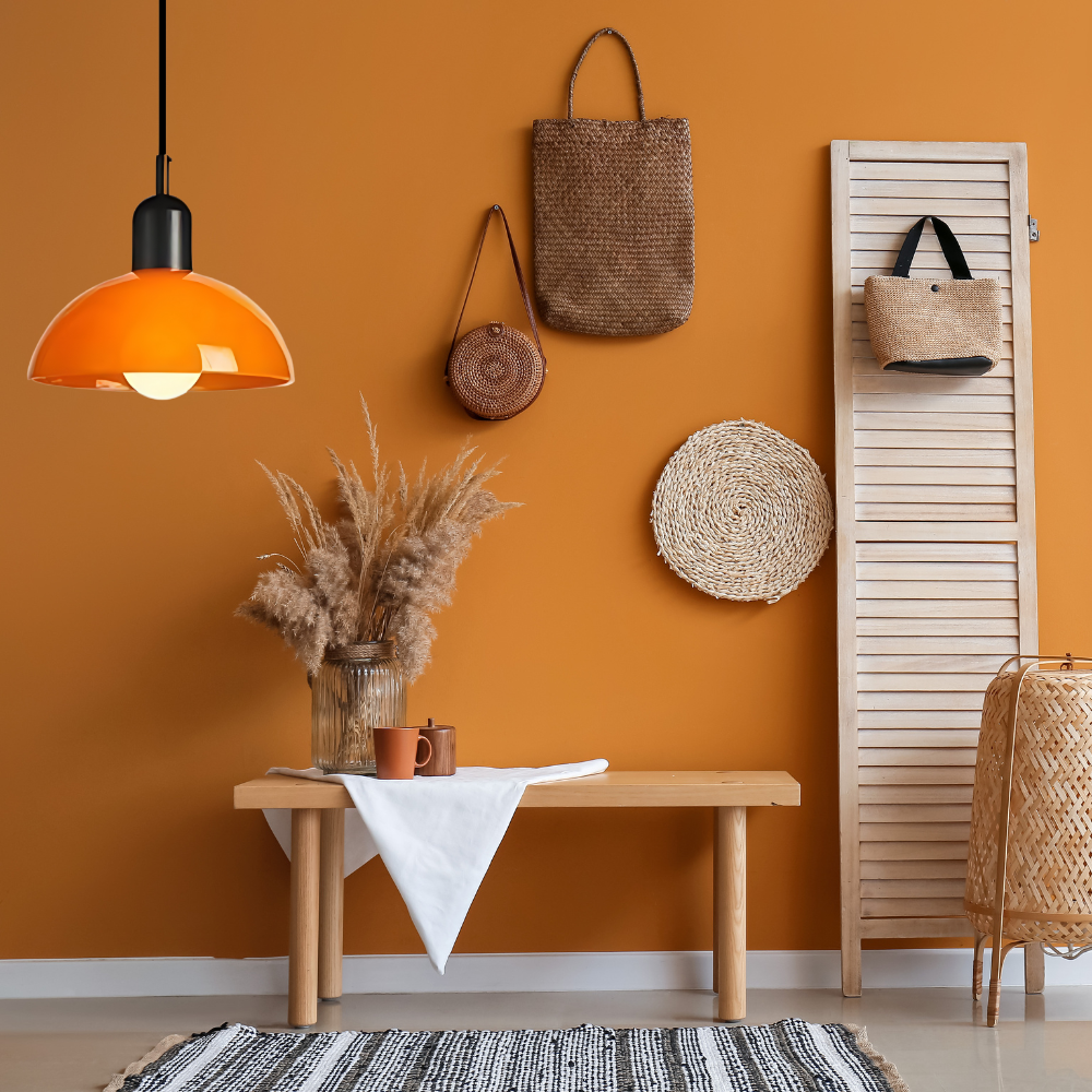 Scandinavian-Style Coloured Glass Pendant Light