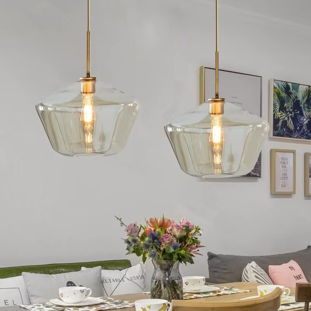 Blown Glass Pendant Light