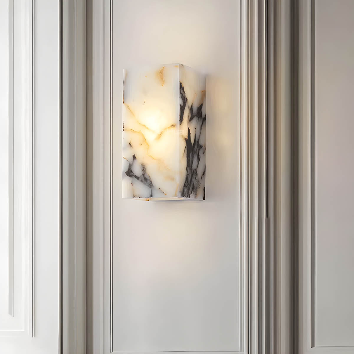 Natural Stone Rectangular LED Wall Light