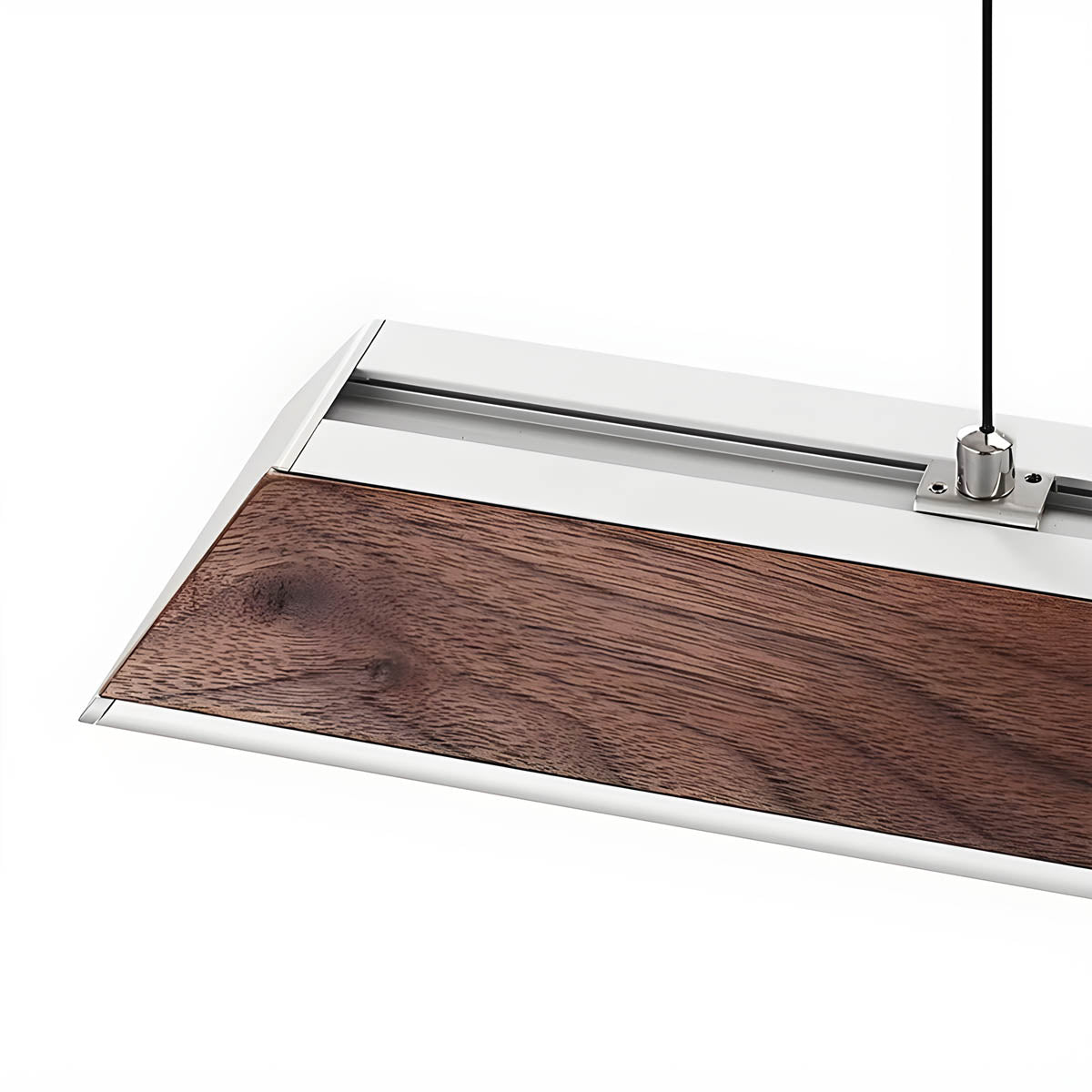 Wood and Metal Trapezoid Pendant Light 90-180 cm