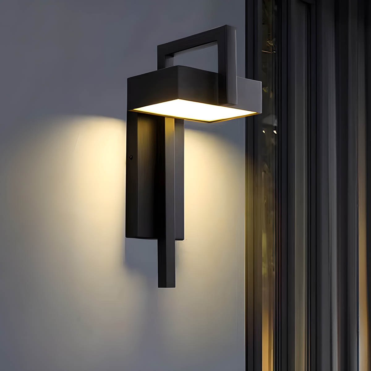 Aluminium & acrylic outdoor wall light 38 cm IP65