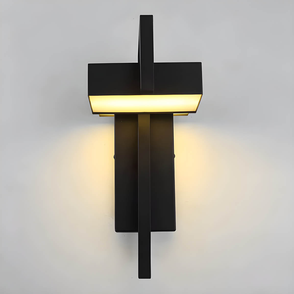 Aluminium & acrylic outdoor wall light 38 cm IP65
