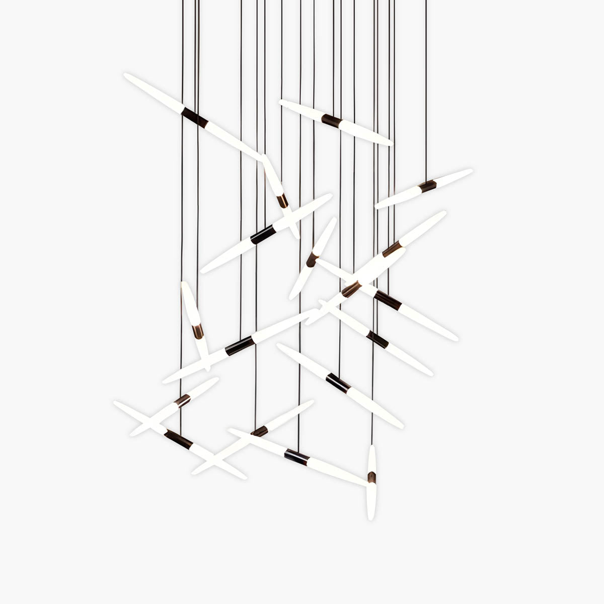 Modern LED Pendant Chandelier – Aluminium & Acrylic, 5–24 Heads