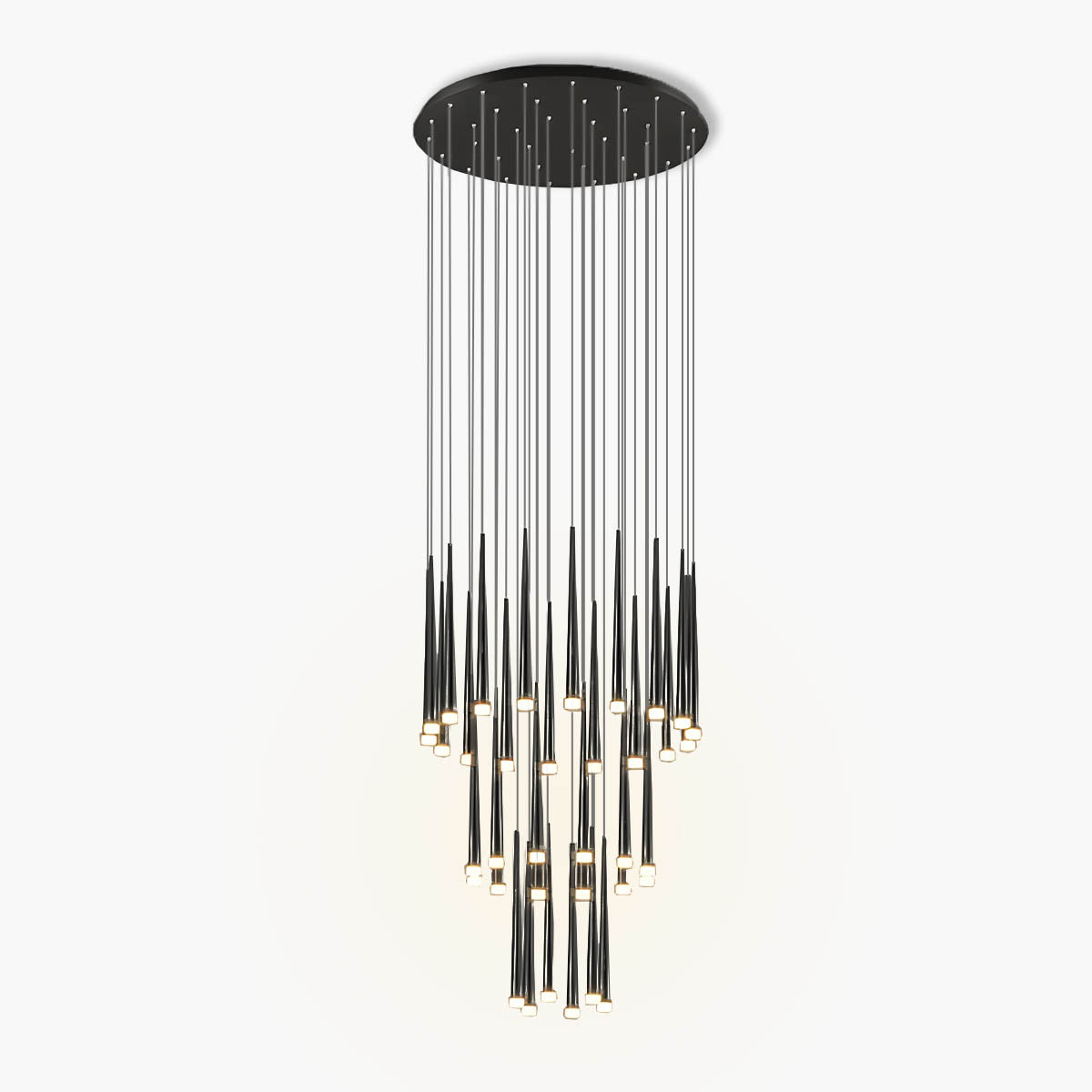 Modern LED Chandelier – Aluminium & Acrylic, 36 Heads