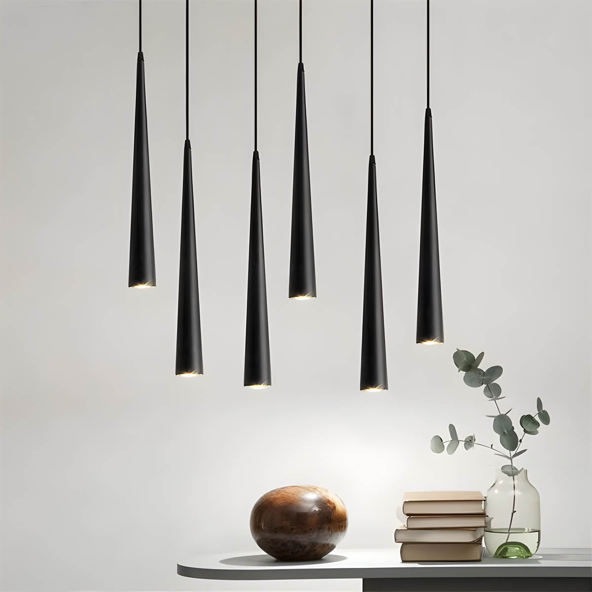 Aluminium GU10 pendant light, 27 / 46 cm