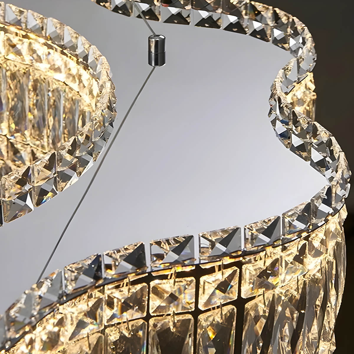 Crystal Stainless Steel Chandelier 50-150 cm