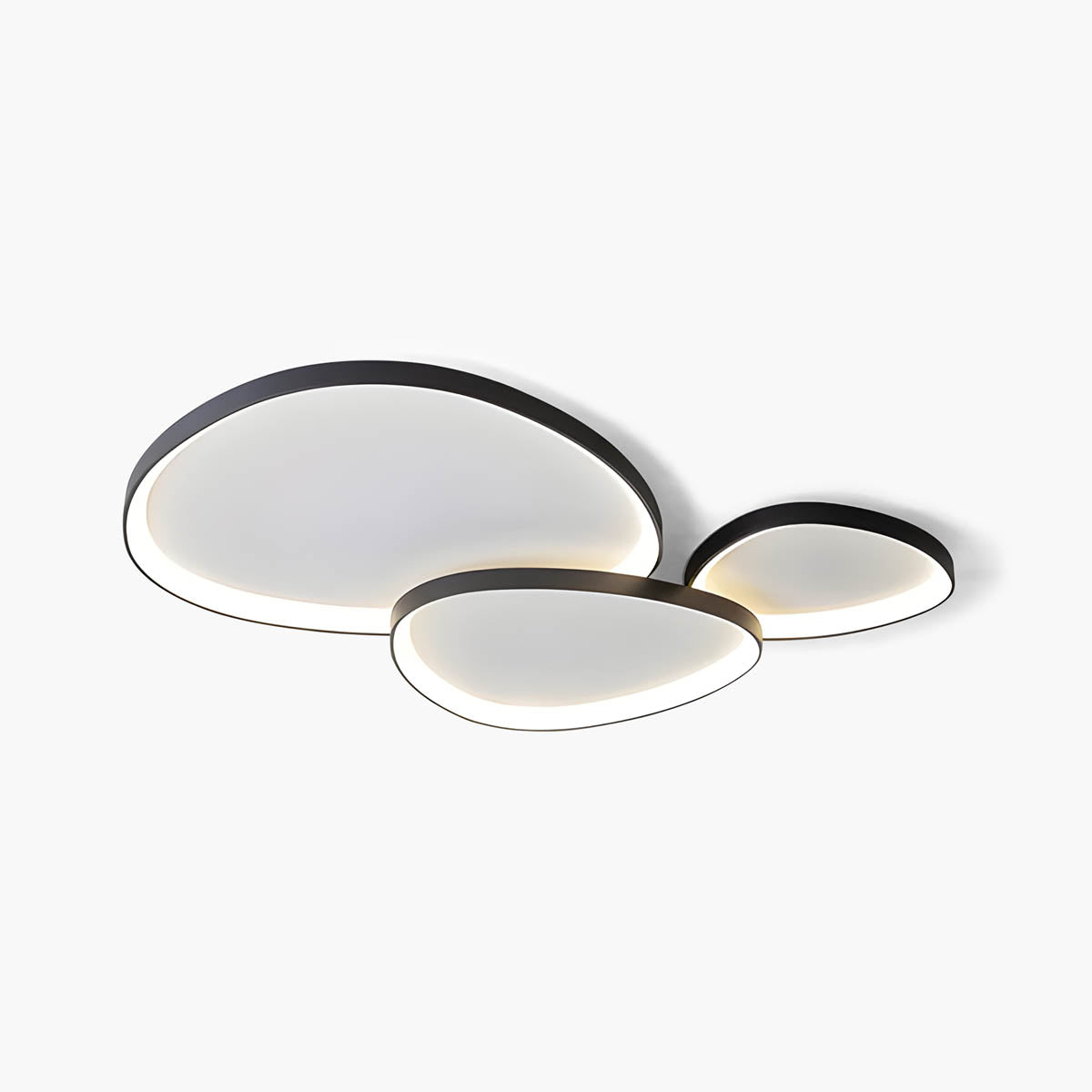 Iron semi-flush ceiling lamp
