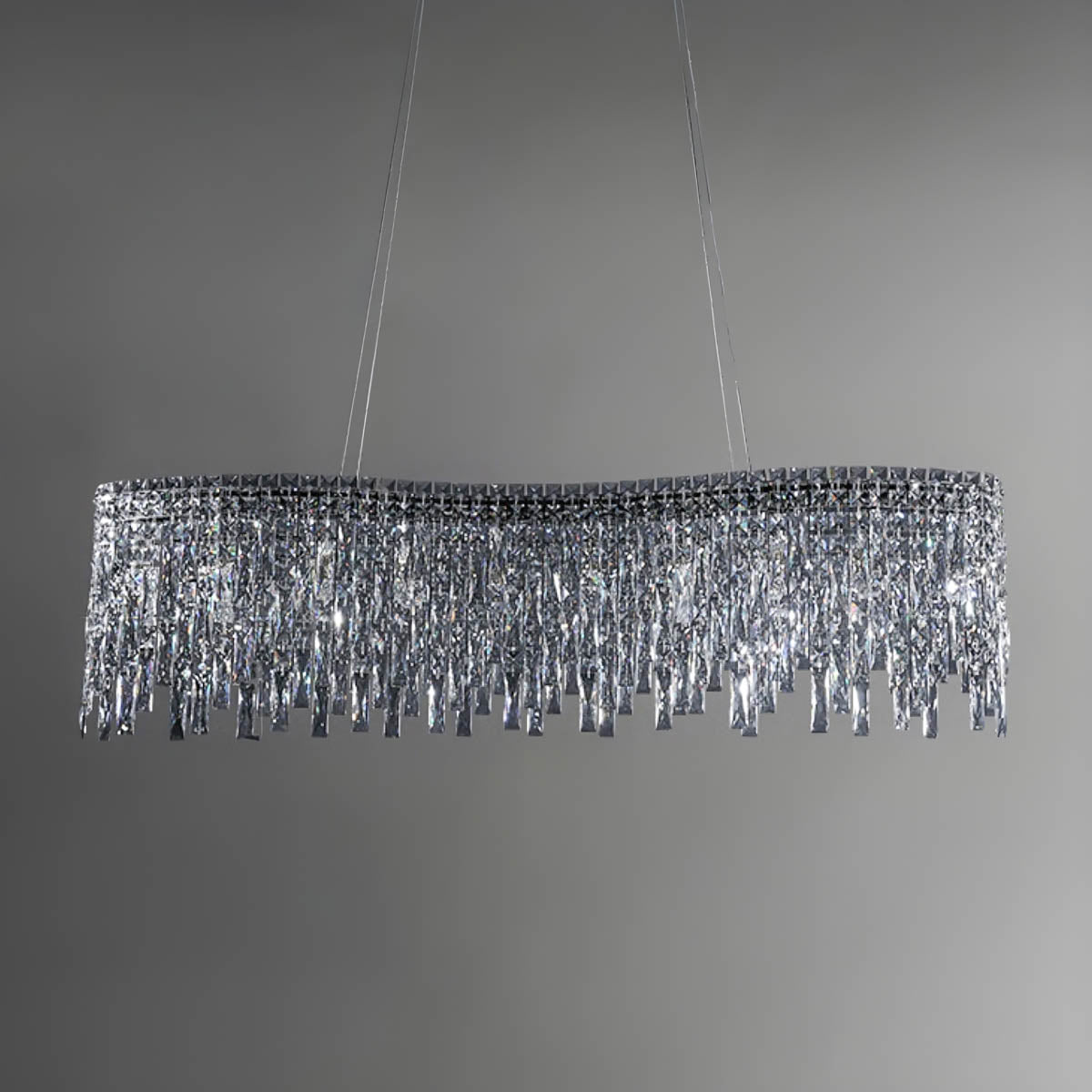 Stainless Steel & Crystal Chandelier LED 50-120 cm