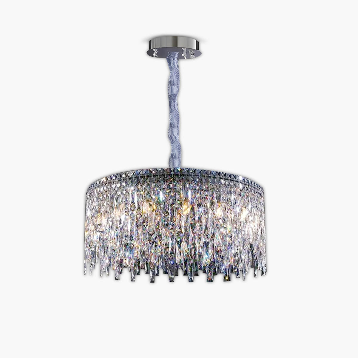 Stainless Steel & Crystal Chandelier LED 50-120 cm