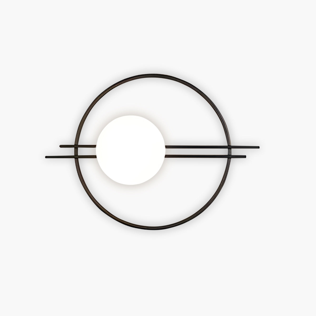 Iron & Glass Wall-Mounted LED Lamp