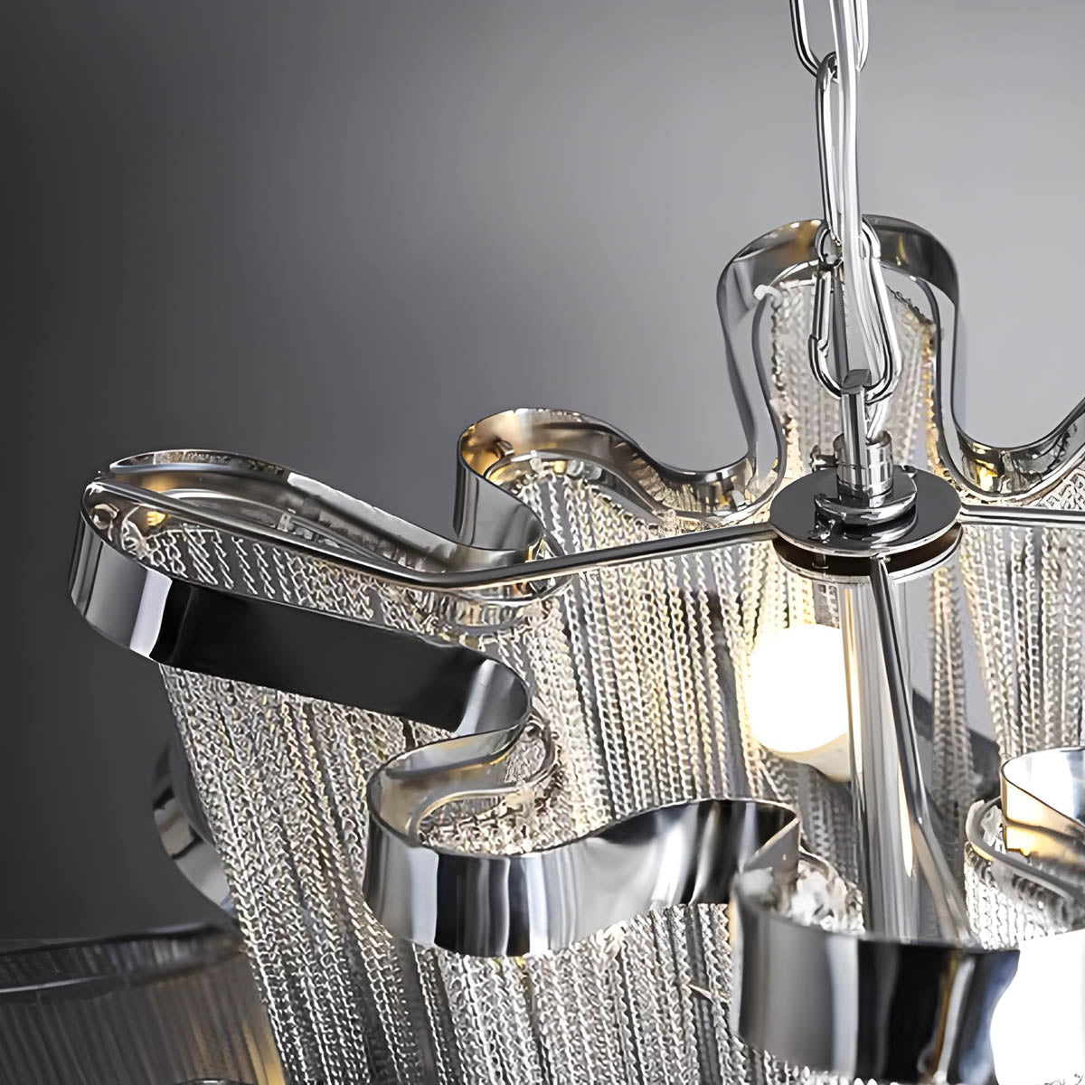 Iron & Aluminium Tassel Chandelier with E14 LEDs (60-150 cm)