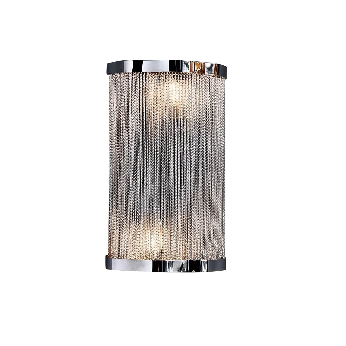 Wall Light with Cascading Aluminium Chains