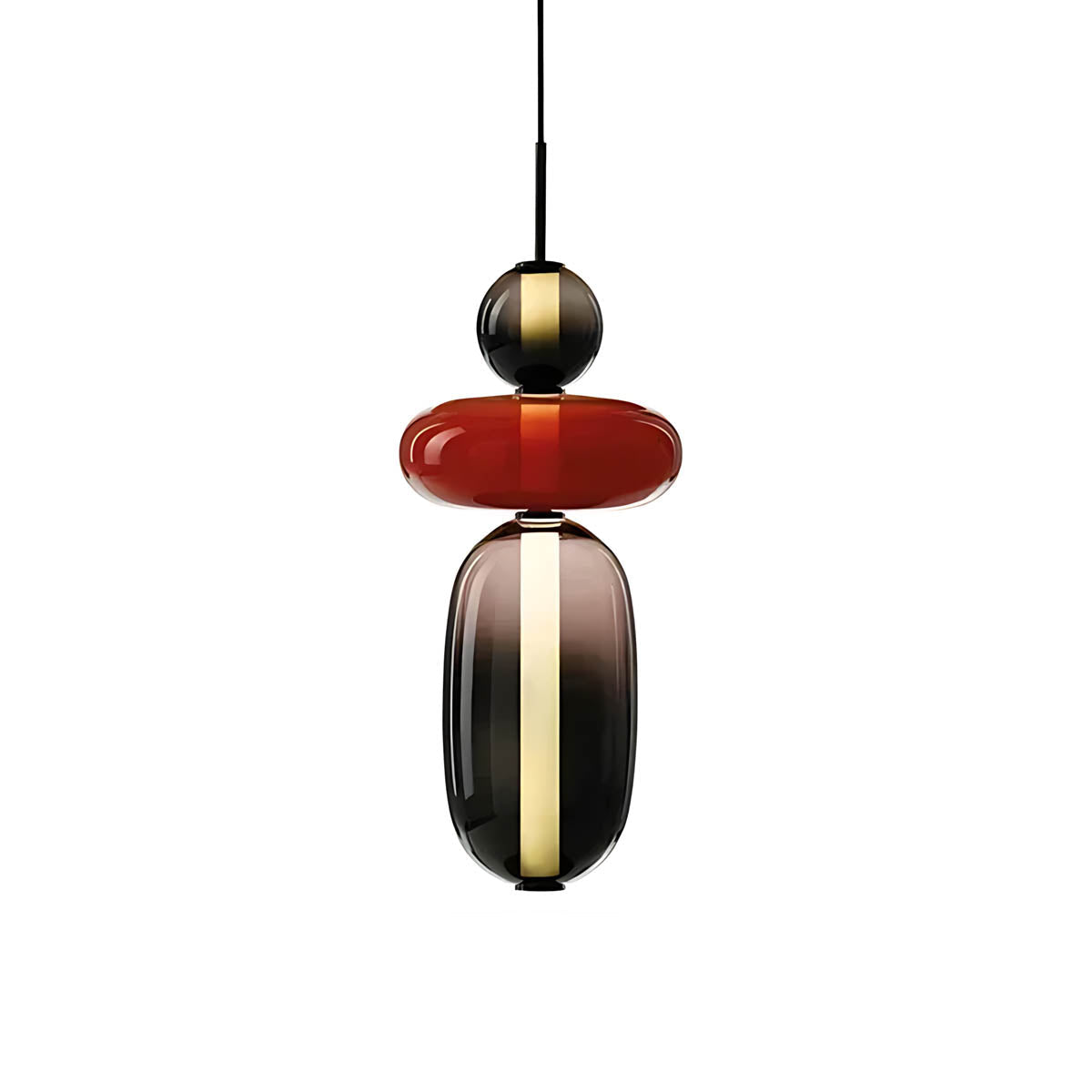 Pendant Light – Hand-Blown Glass Cluster Chandelier, 2–4 Heads, 46–66 cm