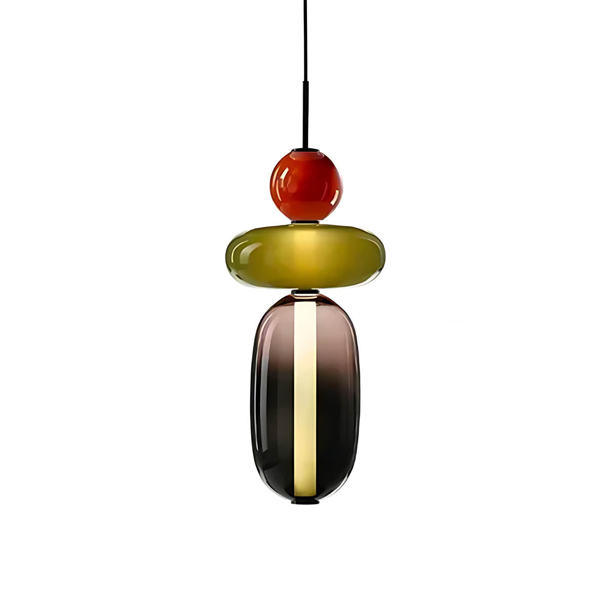Pendant Light – Hand-Blown Glass Cluster Chandelier, 2–4 Heads, 46–66 cm