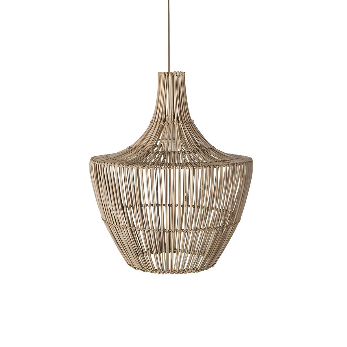Hand-Woven Rattan Pendant Light E27 40-70 cm Natural