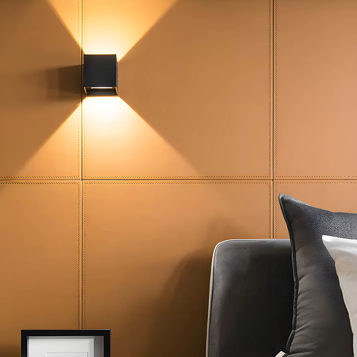 IP65 Cube Wall Light in Aluminum & Brushed Stainless Steel