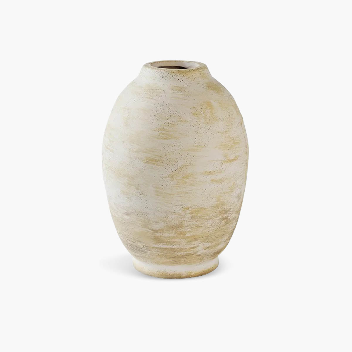 Bone White Retro Ceramic Vase — Statement Home Décor Accent