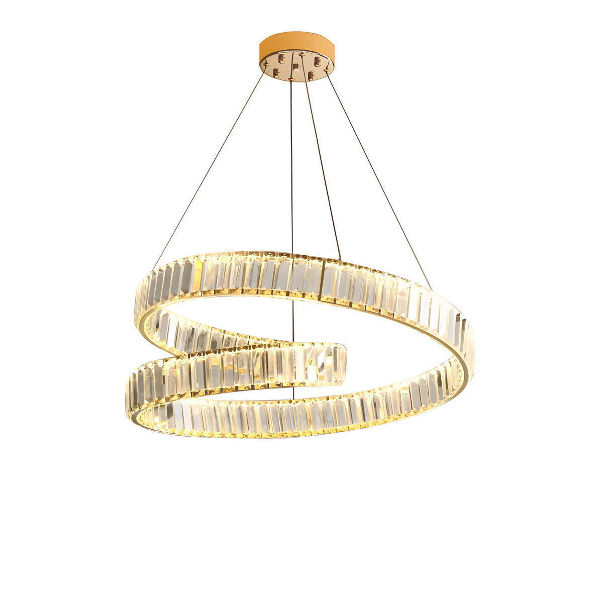 Crystal & Stainless Steel Round, Linear & Wall Light Collection