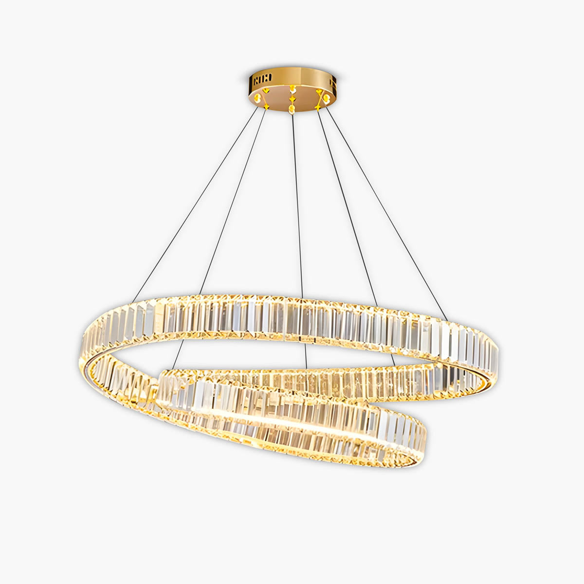 Crystal & Stainless Steel Round, Linear & Wall Light Collection