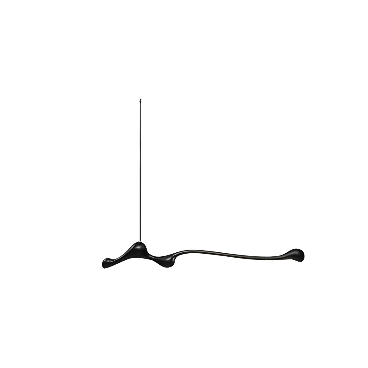 Wood & PVC LED Pendant Light FRAN, 150 cm Statement Suspension