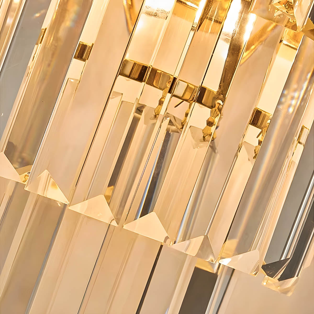 Freya Stainless Steel & K9 Crystal Wall Lamp with E14 Bulb