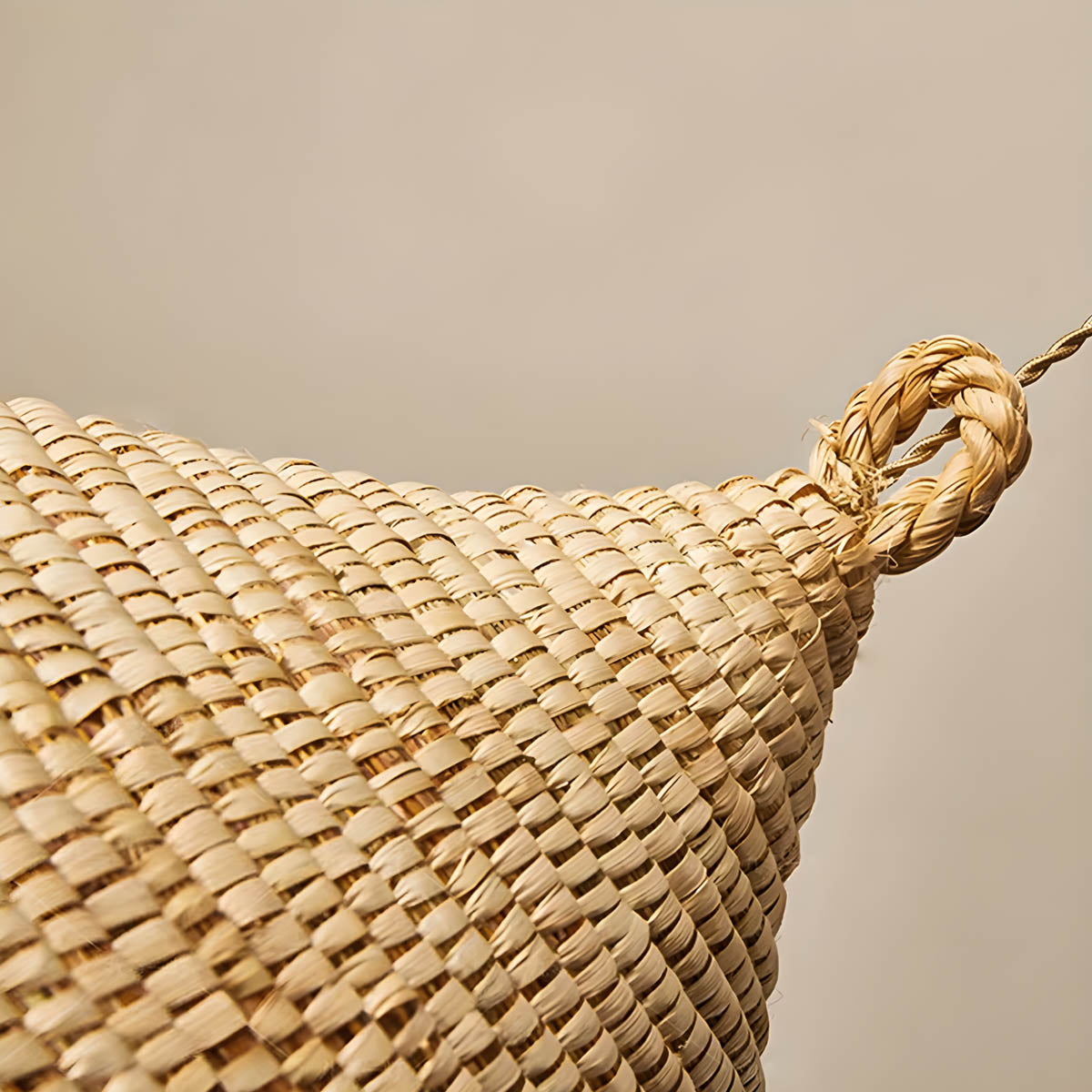 Rattan conical pendant light, Ø 50 cm, E27 base