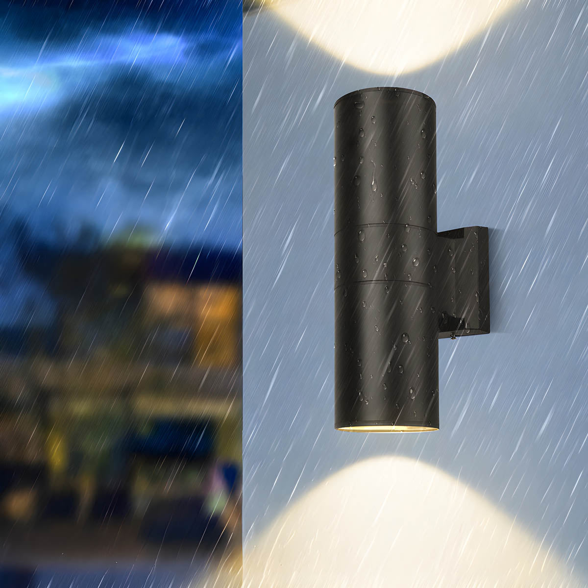 IP65 Cylinder LED Wall Light – Aluminium