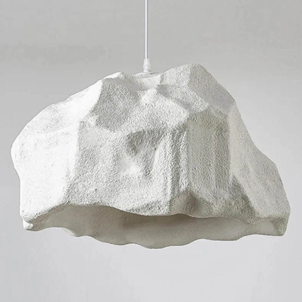 Rock-Effect Pendant Light Cord-Pendant E27 LED, 52×30 cm