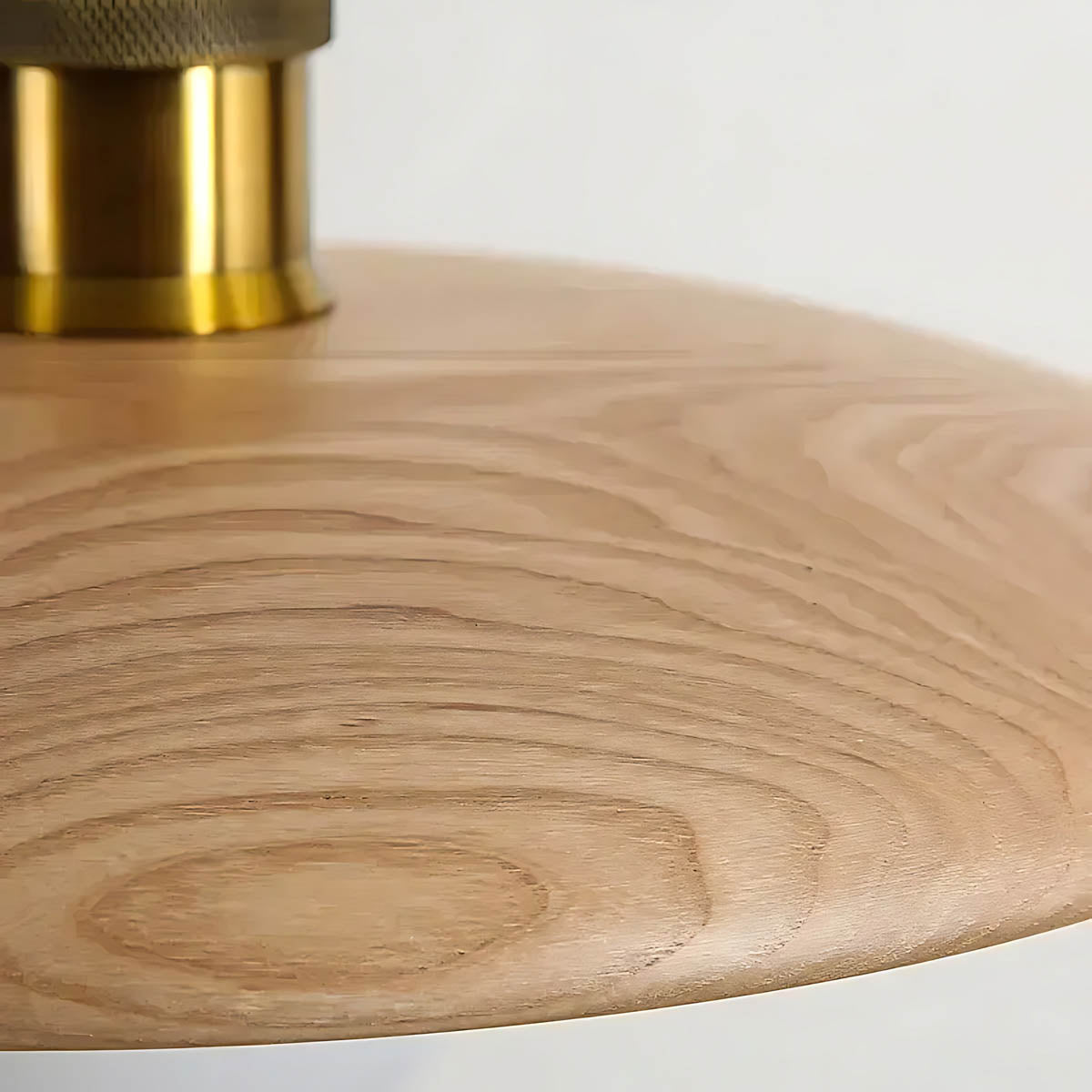 Wood saucer pendant light LED E27, Ø 18 / 28 cm