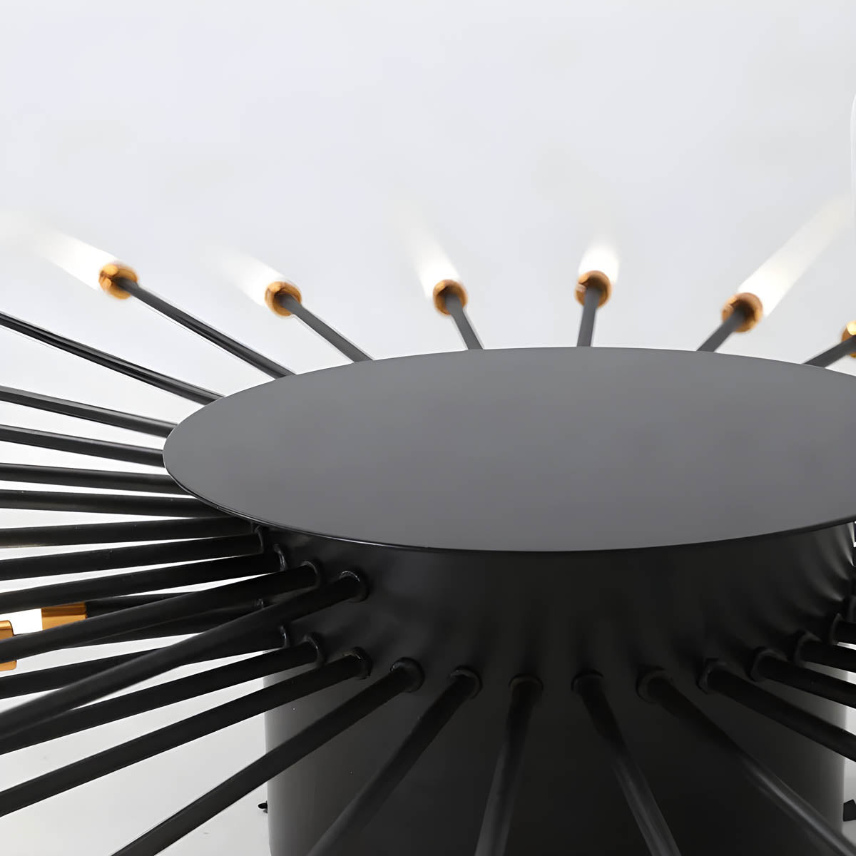 Aluminium and Acrylic LED Semi-Flush Chandelier