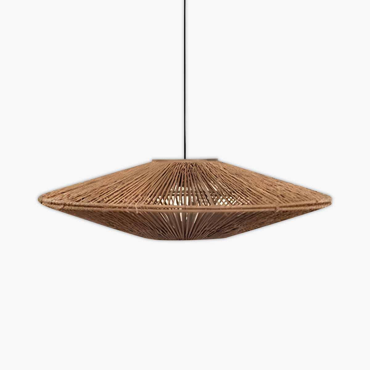 Hand-Knitted Rattan Pendant Light LED