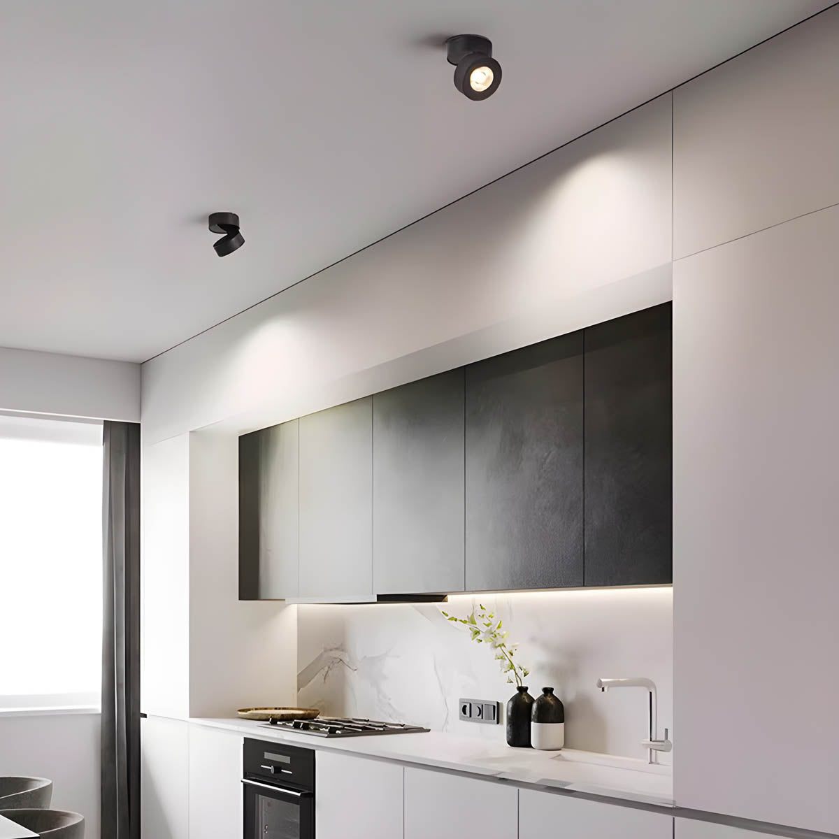 Aluminum surface-mount LED spot light, tilt & rotate