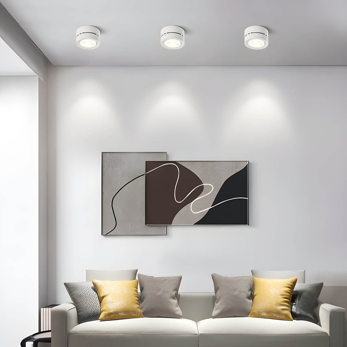 Aluminum surface-mount LED spot light, tilt & rotate