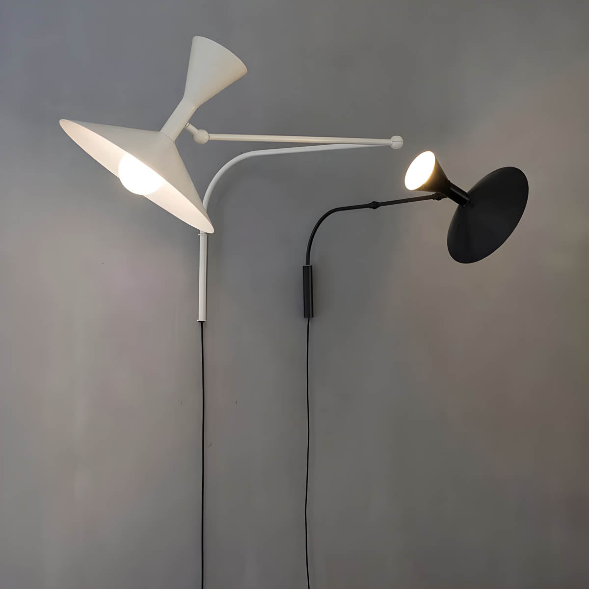 Dual-Light Industrial Wall Lamp “KONRAD” – Megaphone Style