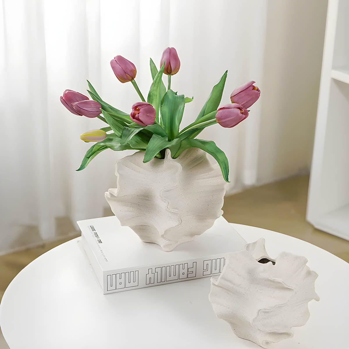 Ceramic Coral-Inspired Decorative Vase