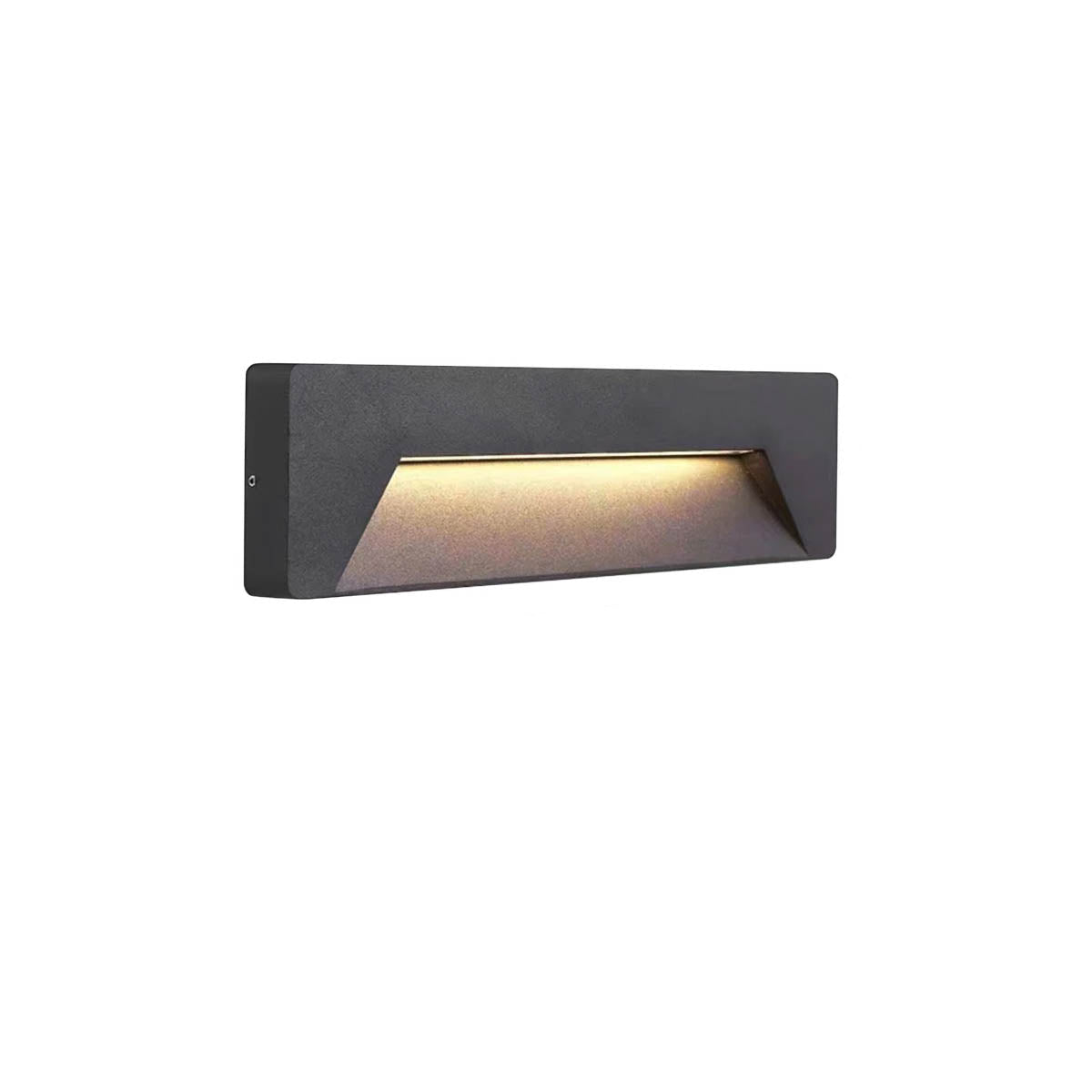 Aluminium & borosilicate glass outdoor wall light