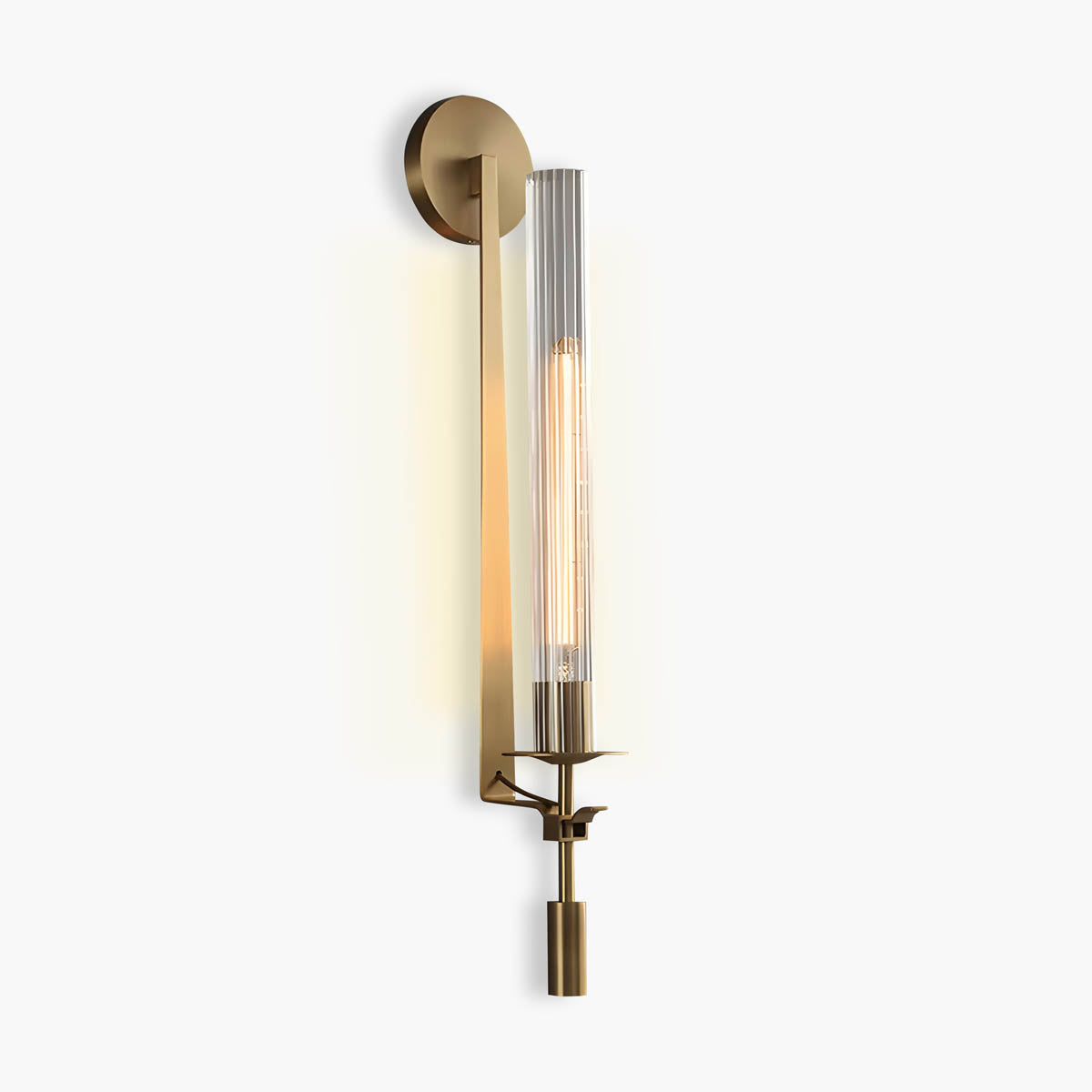 Metal & Glass LED Wall Light – LEXIE Nordic Long Sconce
