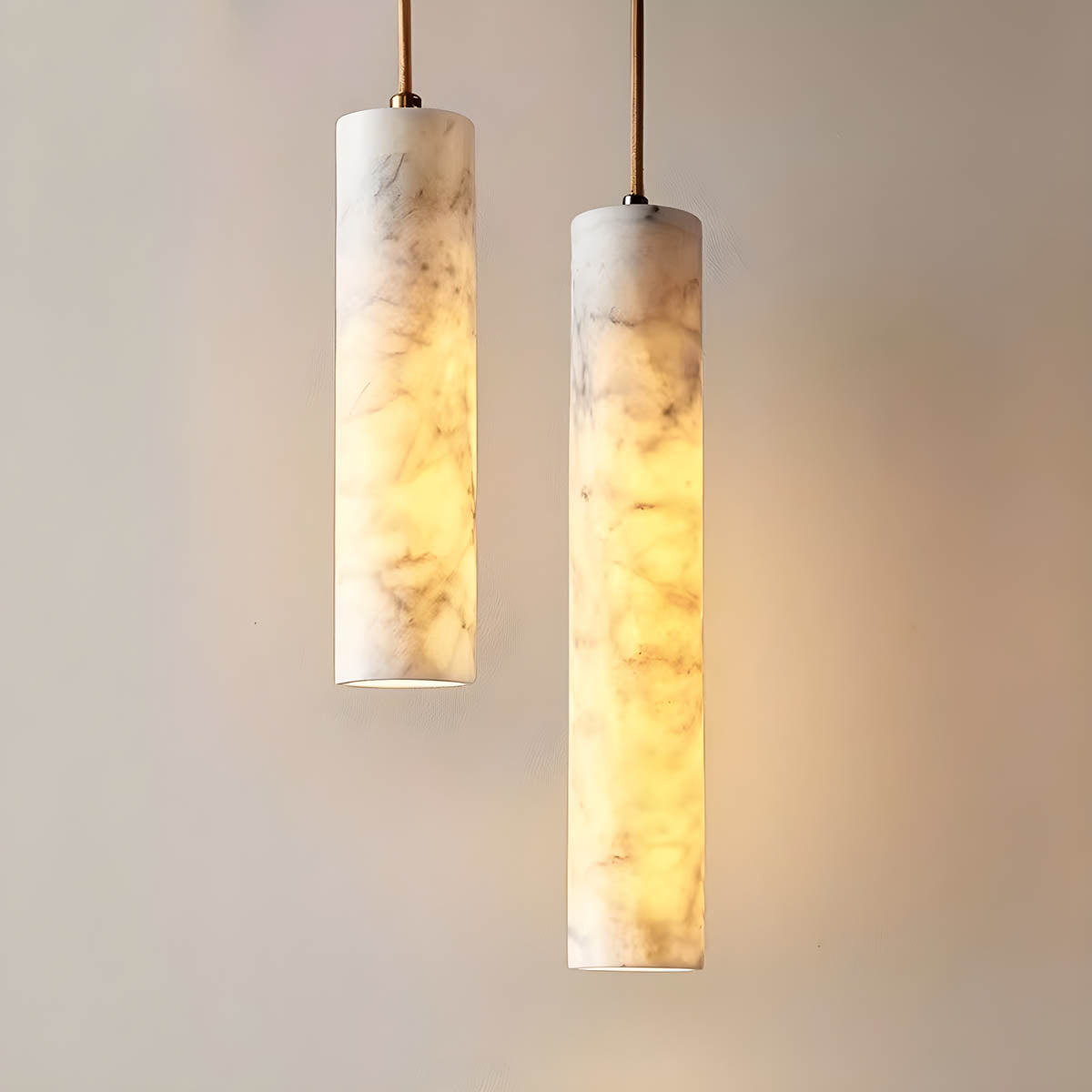 Marble pendant light